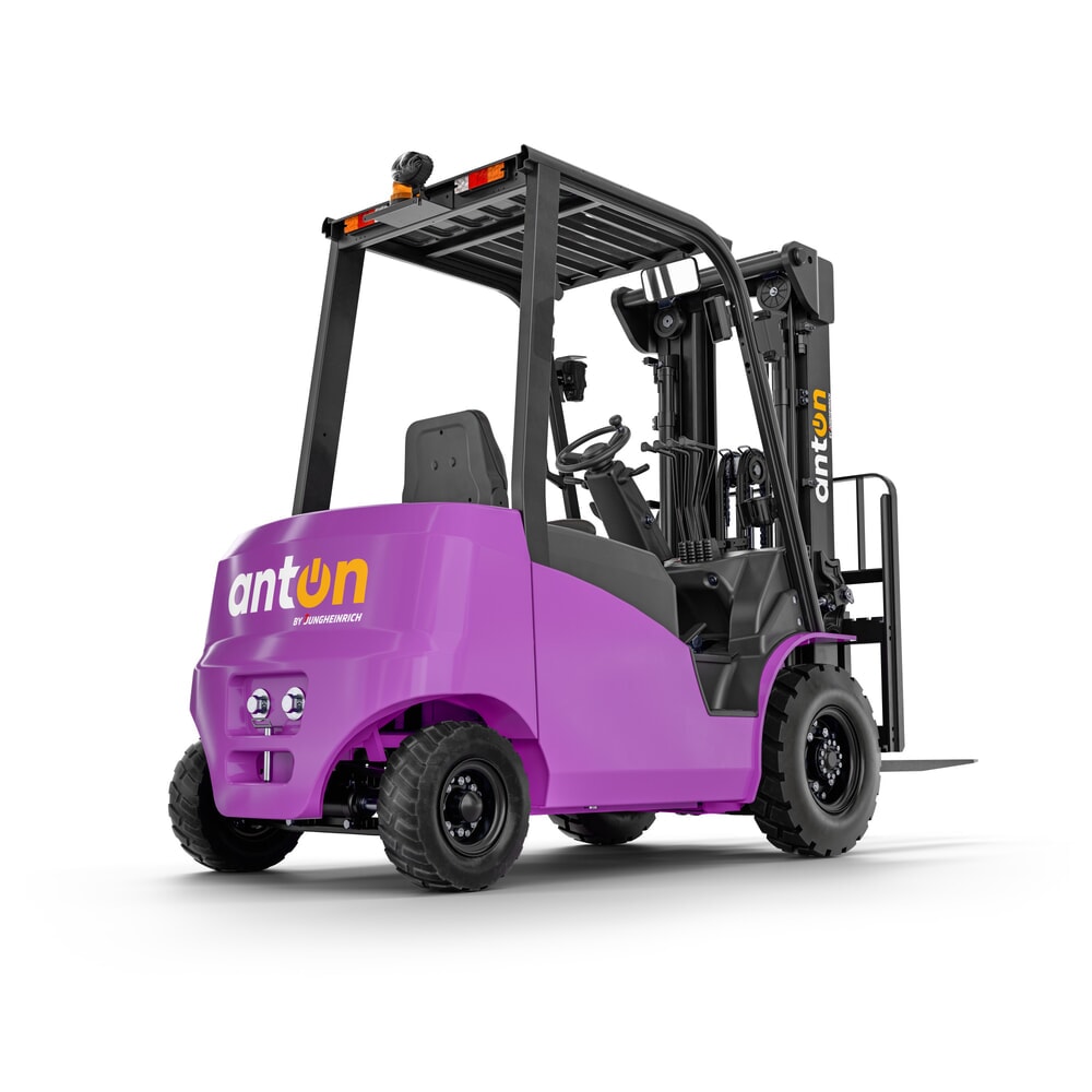 Produktbild nr 8: AntOn by Jungheinrich elektriska gaffeltruckar CBH 2.5 med tvådelat teleskopstativ, lyfthöjd 3 300 mm, lastkapacitet 2 500 kg, inkl. extern laddare 80 V, 60 A, CEE, 5-polig