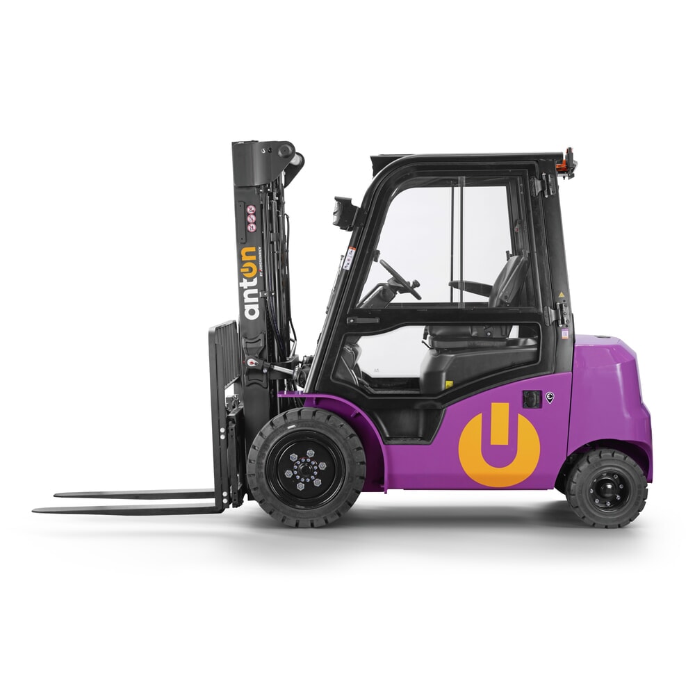 Produktbild nr 4: AntOn by Jungheinrich elektriska gaffeltruckar CBH 3.0 med tredelat teleskopstativ, lyfthöjd 4 800 mm, lastkapacitet 3 000 kg, väderskyddshytt Comfort, inkl. extern laddare 80 V, 60 A, CEE, 4-polig