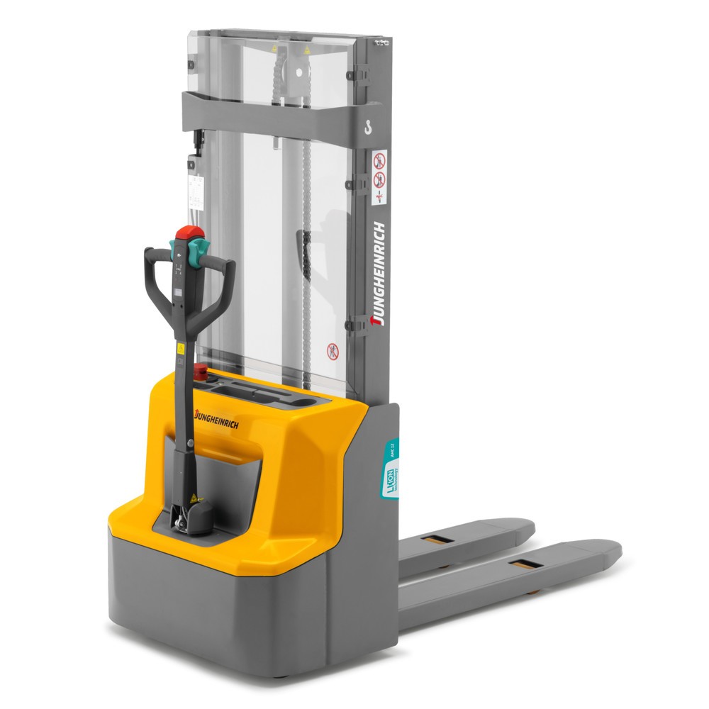 Produktbilder: Jungheinrich AMC 12 litiumjon-höglyftare, lastkapacitet 1200 kg, tvådelat teleskopstativ, lyfthöjd 2600 mm