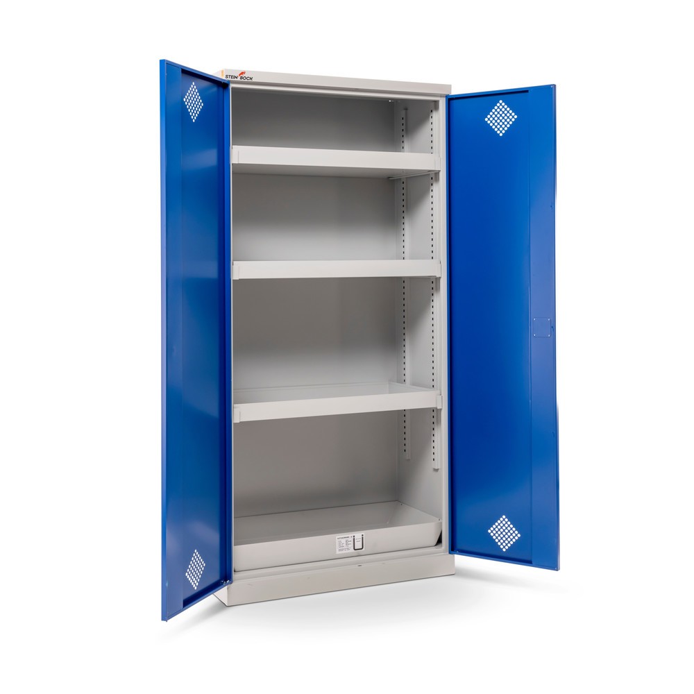 Produktbild nr 10: Steinbock® kemikalieskåp, 4 golvuppsamlingskar enligt StawaR, HxBxT 1 950 x 950 x 500 mm