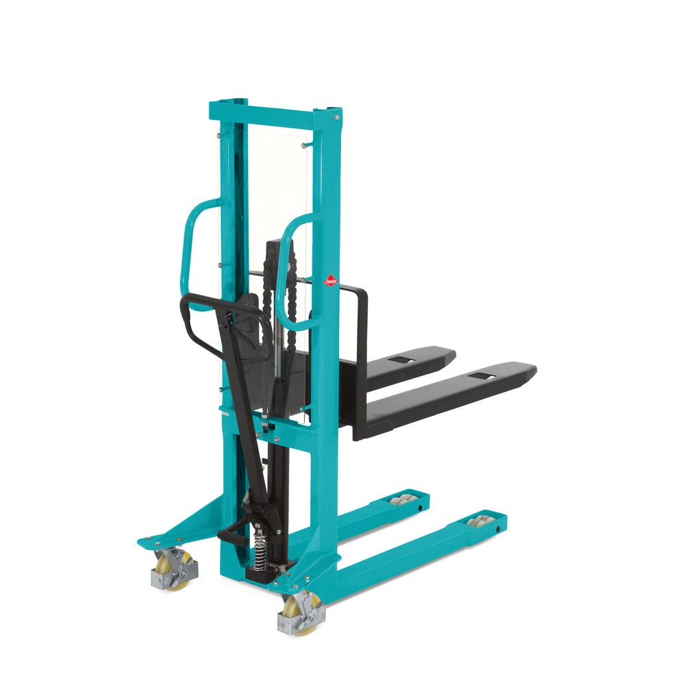 Produktbilder: Hydraulisk staplare Ameise® PSM 1.0 med enkelstativ, lyfthöjd 1 000 mm, lastkapacitet 1 000 kg