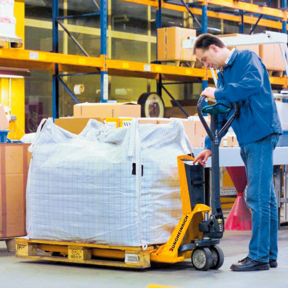 Produktbild nr 4: Jungheinrich lyftvagn med våg AMW 22p med komfortindikering, lastkapacitet 2 200 kg, massivt gummi/polyuretan