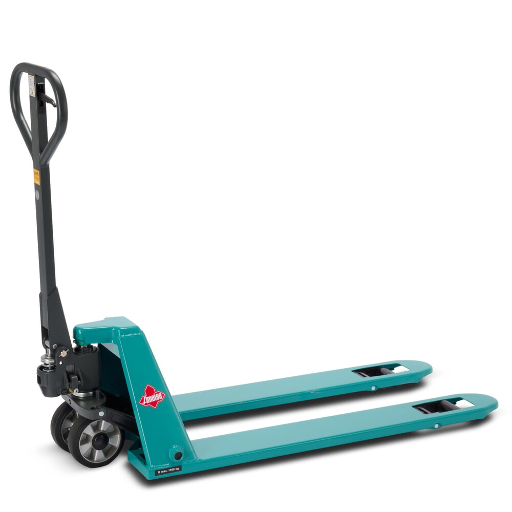 Produktbilder: Låg pallyftvagn Ameise® PTM 1.5 Low, bärförmåga 1 500 kg, gaffellängd 1 150 mm, massivt gummi/polyuretan