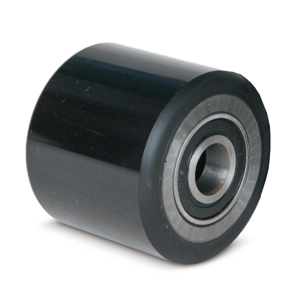 Produktbilder: Gaffelhjul för ledtruck Ameise® typ PTM 2.0/2.5, ACY20/25, BF3, BF, Delta, BASIC typ DF25, tandem, PU, Ø x bredd 80 x 70 mm, svart