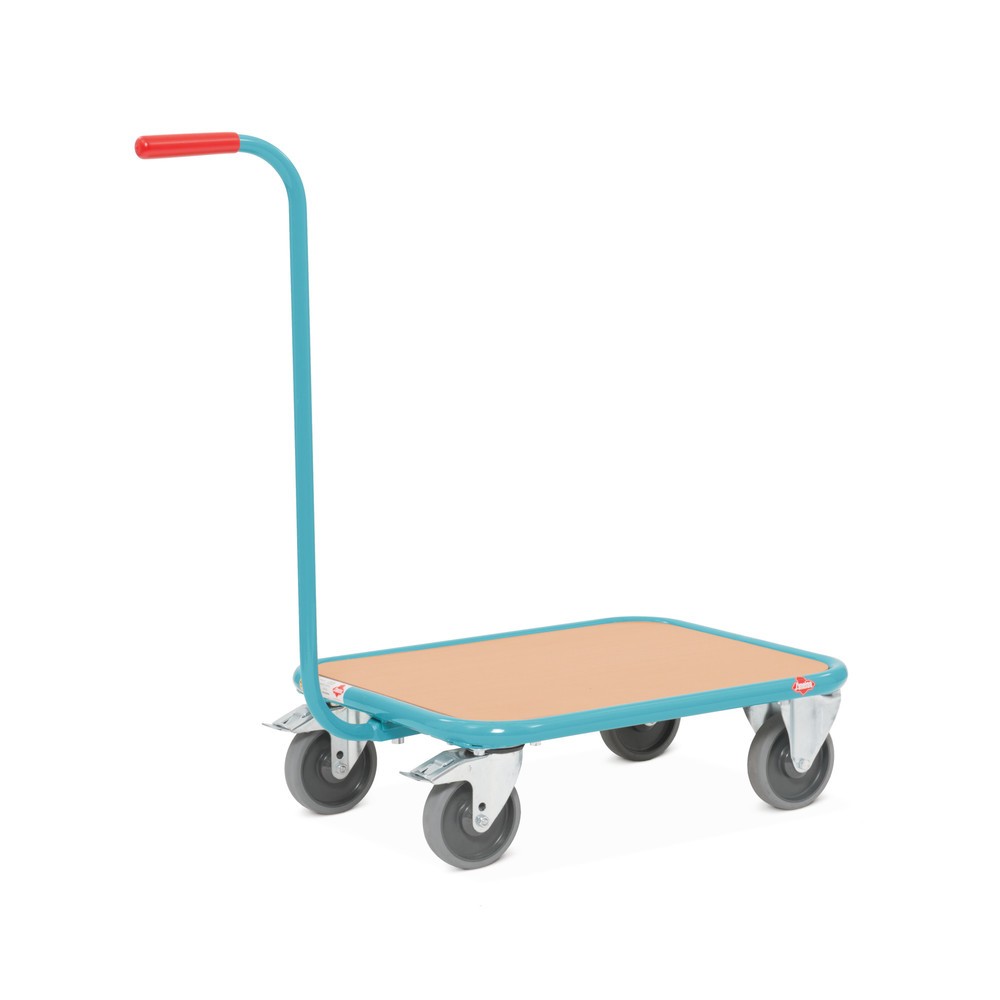 Produktbilder: Handtagsrullvagn Ameise®, lastyta i trä BxT 500 x 605 mm