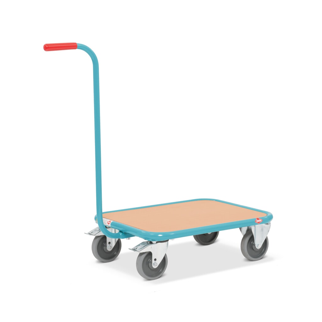 Handtagsrullvagn Ameise®, lastyta i trä BxT 500 x 605 mm Produktbilder: Handtagsrullvagn Ameise®, lastyta i trä BxT 500 x 605 mm