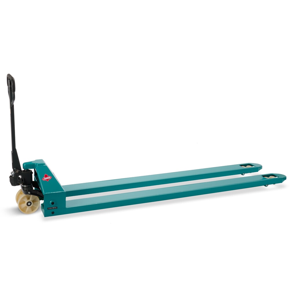 Produktbilder: Pallyftvagn Ameise® PTM 2.0, bärförmåga 2 000 kg, gaffellängd 2 500 mm, nylon, tandemhjul