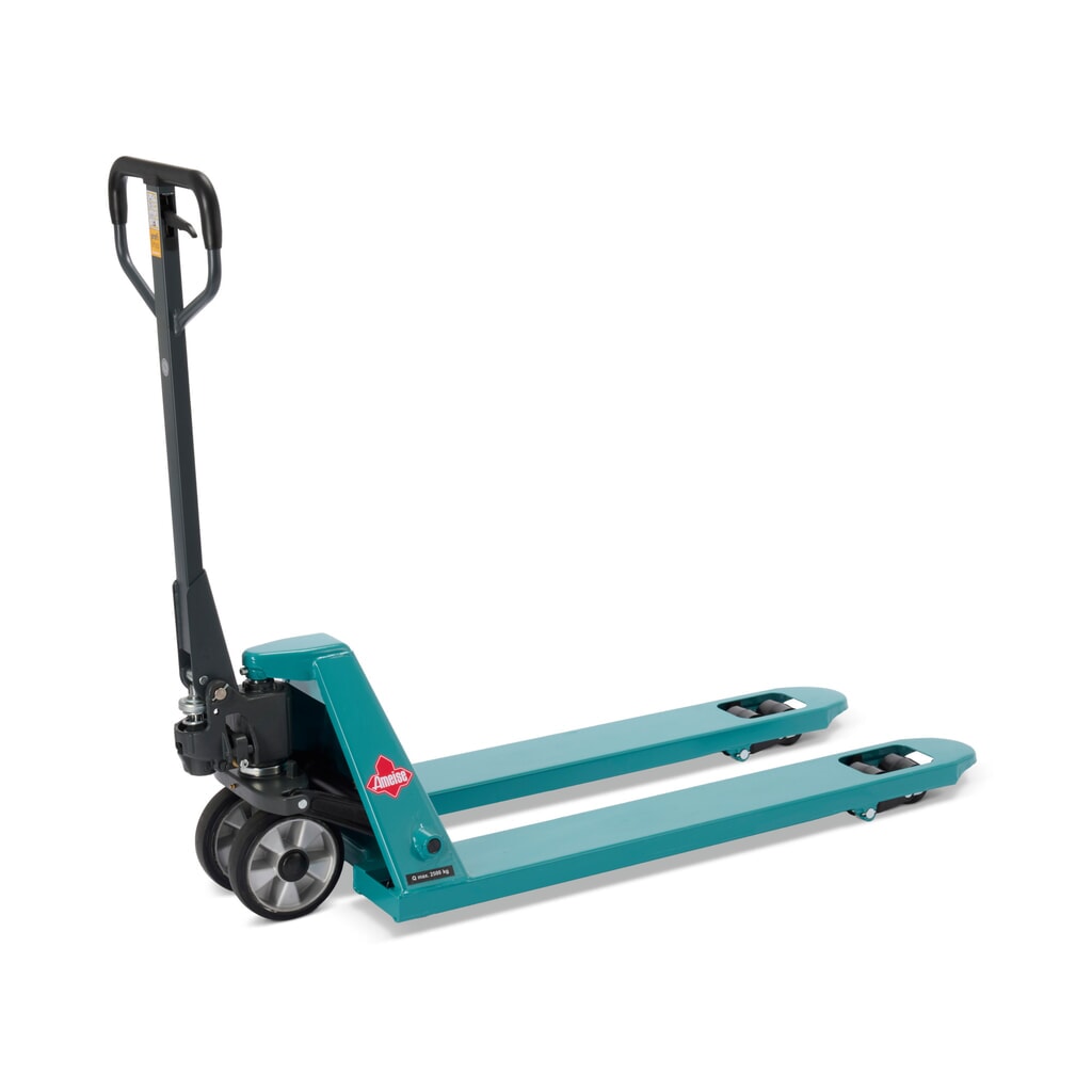 Produktbilder: Pallyftvagn Ameise® PTM 2.5, bärförmåga 2 500 kg, gaffellängd 1 150 mm, massivt gummi/polyuretan, tandemhjul