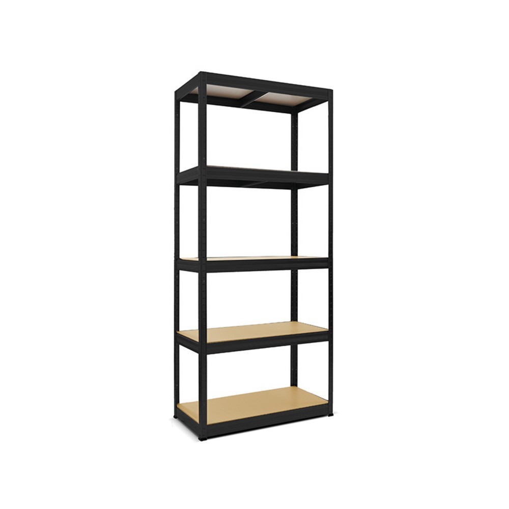 Produktbilder: HEMMDAL hyllställregal Typ S svart, hyllbelastning 150 kg, HxBxT 1.800 x 900 x 450 mm