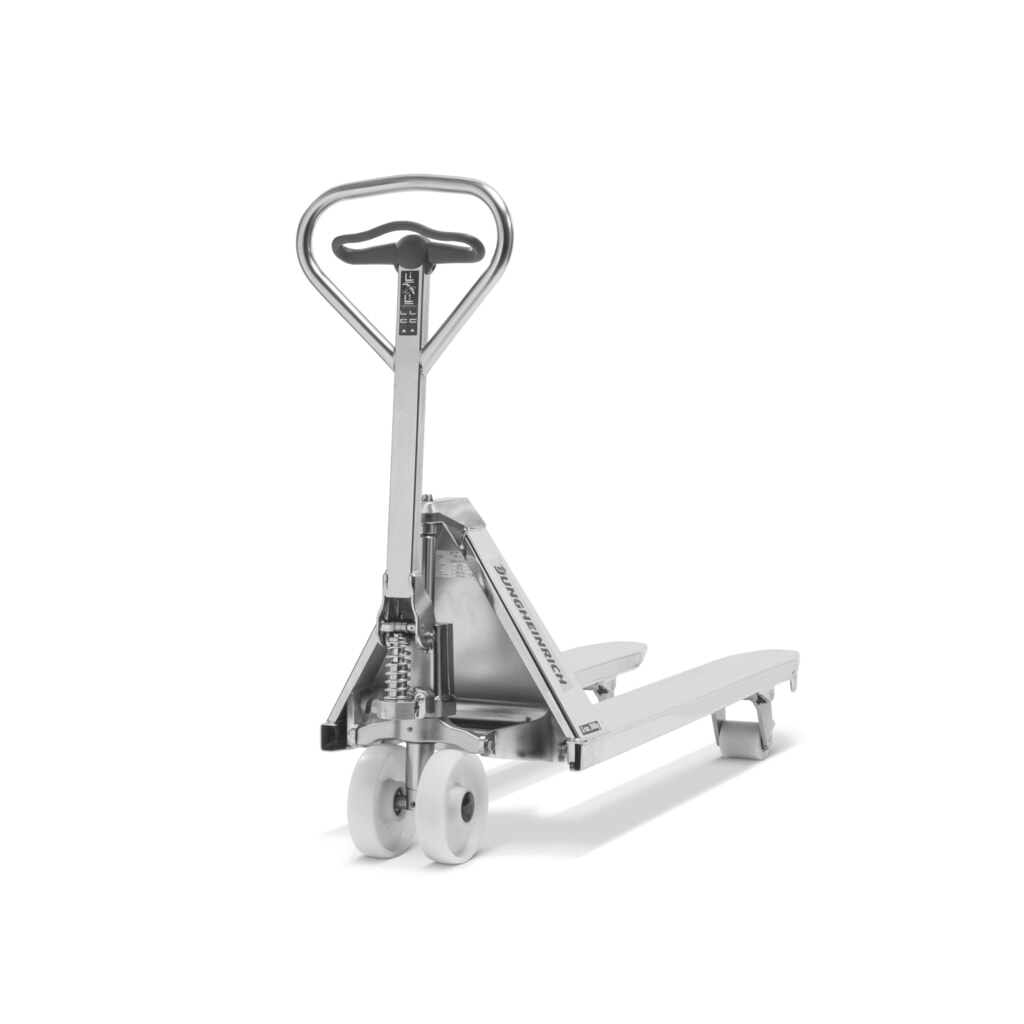 Jungheinrich Pallyftare i rostfritt stål AM I20p, professional-utförande, bärkraftiga 2 000 kg, Gaffellängd 1 140 mm, polyuretan Produktbild nr 2: Jungheinrich Pallyftare i rostfritt stål AM I20p, professional-utförande, bärkraftiga 2 000 kg, Gaffellängd 1 140 mm, polyuretan