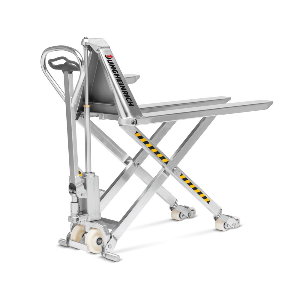 Produktbilder: Jungheinrich rostfri saxlyftpalltruck AMX I15p - professionellt utförande, lastkapacitet 1500 kg, nylon