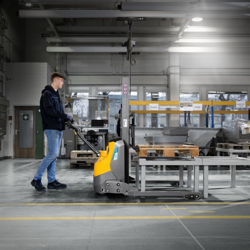 Produktbild nr 9: Jungheinrich EJC 110bi E elektrisk höglyftare, enkelmast, lyfthöjd 1 230 mm, lastkapacitet 1 000 kg, proportionalhydraulik, hjulavstånd 891 mm