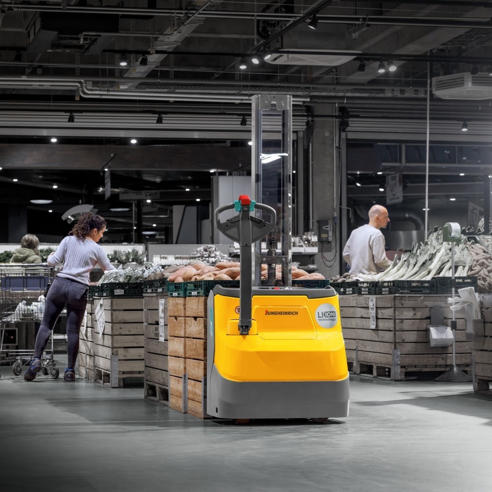 Produktbild nr 3: Jungheinrich EJC 110i E elektrisk höglyftare, enkelmast, lyfthöjd 1 290 mm, lastkapacitet 1 000 kg, proportionalhydraulik