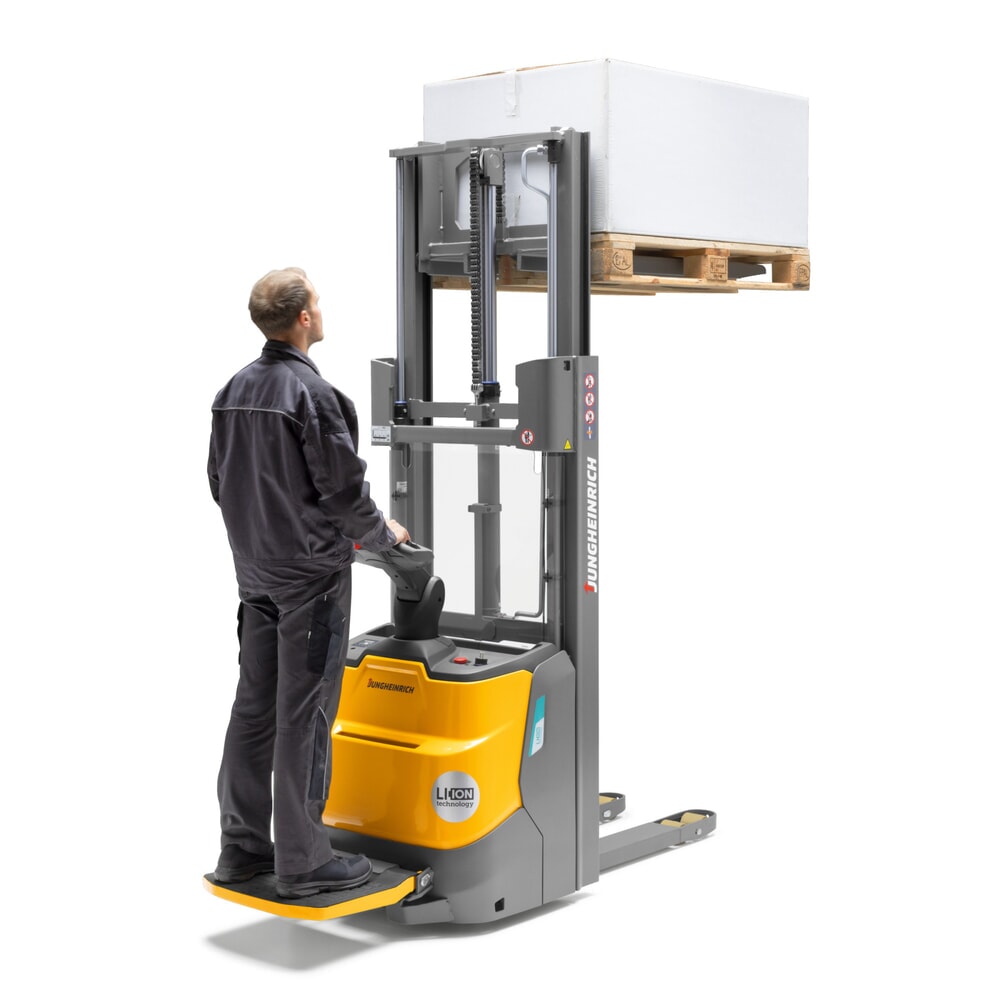 Produktbild nr 7: Jungheinrich ERC 110i ZZ elektrisk höglyftare med förarplattform, tvådelat teleskopstativ, lyfthöjd 2 300 mm, lastkapacitet 1 000 kg, proportionalhydraulik