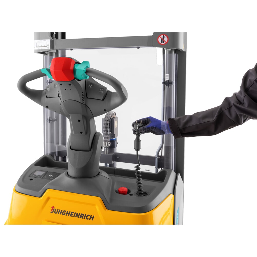 Produktbild nr 3: Jungheinrich ERC 110i ZZ elektrisk höglyftare med förarplattform, tvådelat teleskopstativ, lyfthöjd 2 300 mm, lastkapacitet 1 000 kg, proportionalhydraulik