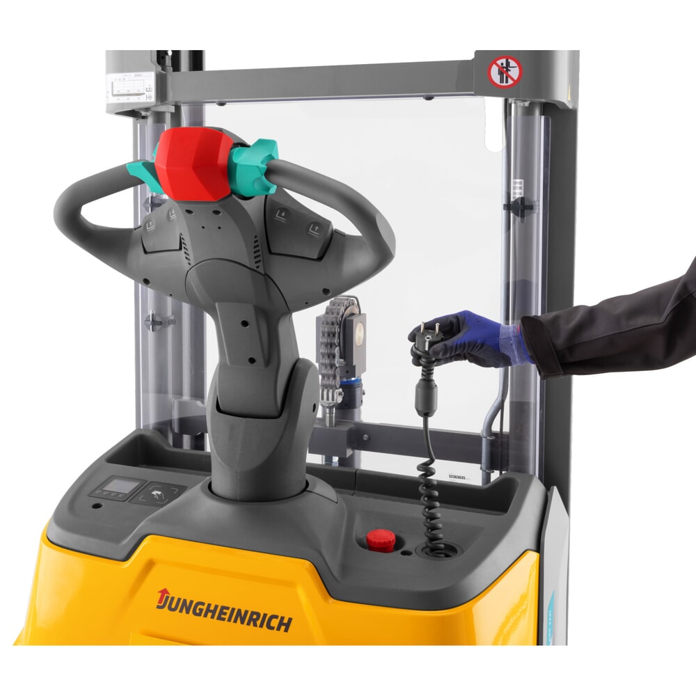 Produktbild nr 4: Jungheinrich ERC 110zi ZT elektrisk höglyftare med förarplattform, tvådelat teleskopstativ, lyfthöjd 2 300 mm, lastkapacitet 1 000 kg, proportionalhydraulik
