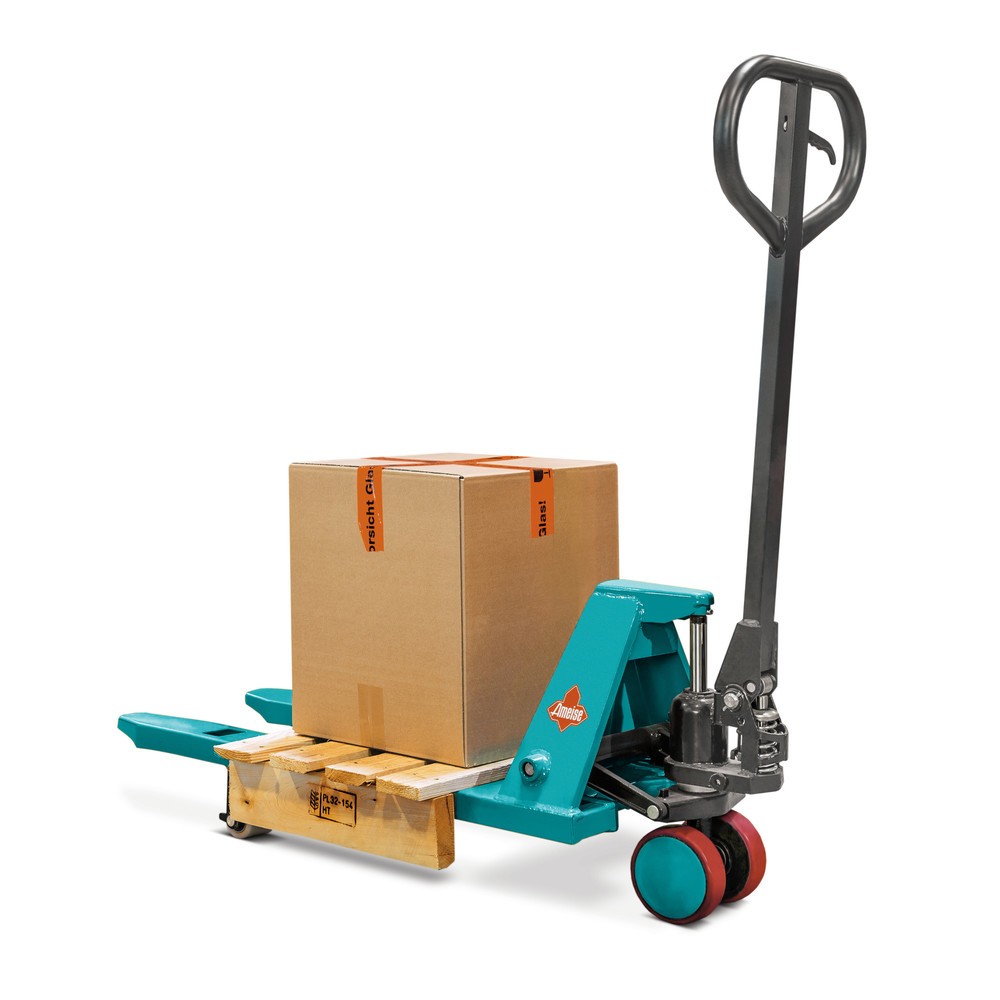 Produktbilder: Minilyftvagn Ameise® PTM 0.5, bärförmåga 500 kg, gaffellängd 800 mm, styrhjul i polyuretan, gaffelhjul i nylon