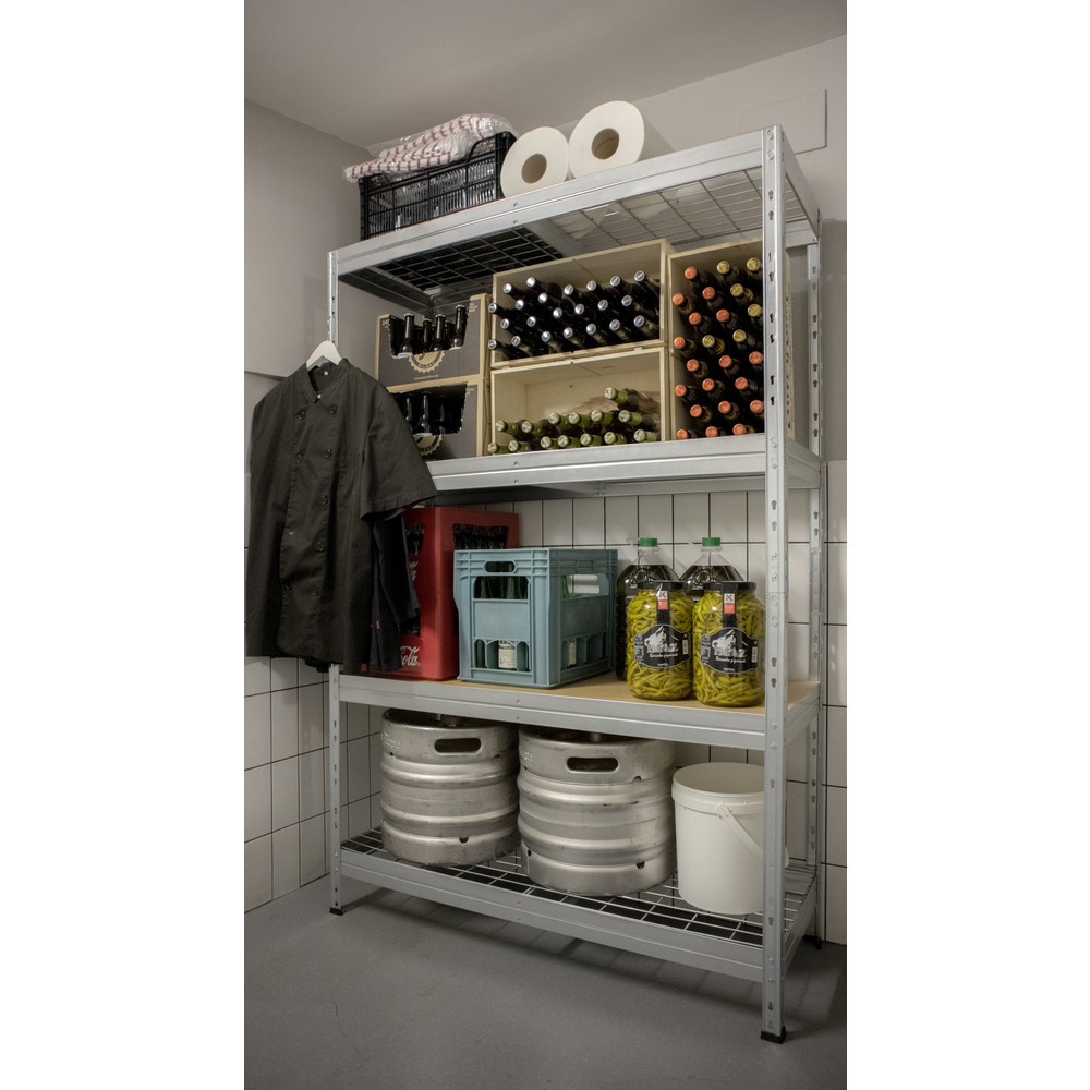 Produktbild nr 7: Vidspannshyllan för utomhus med gallergolv, HxBxD 1.800 x 900 x 450 mm