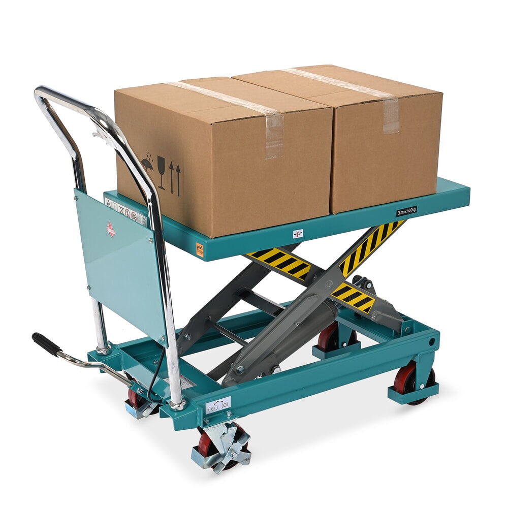 Produktbild nr 14: Ameise® LTT 0.5 saxlyftbordsvagn med enkelsax, fast staket, lastkapacitet 500 kg, plattform à 850 x 500 mm