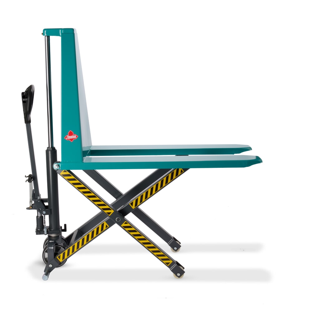 Produktbild nr 1: Saxlyftvagn Ameise® PTM 1.0 med snabblyft, lastkapacitet 1 000 kg, gaffellängd 1 150 mm, polyuretan/nylon