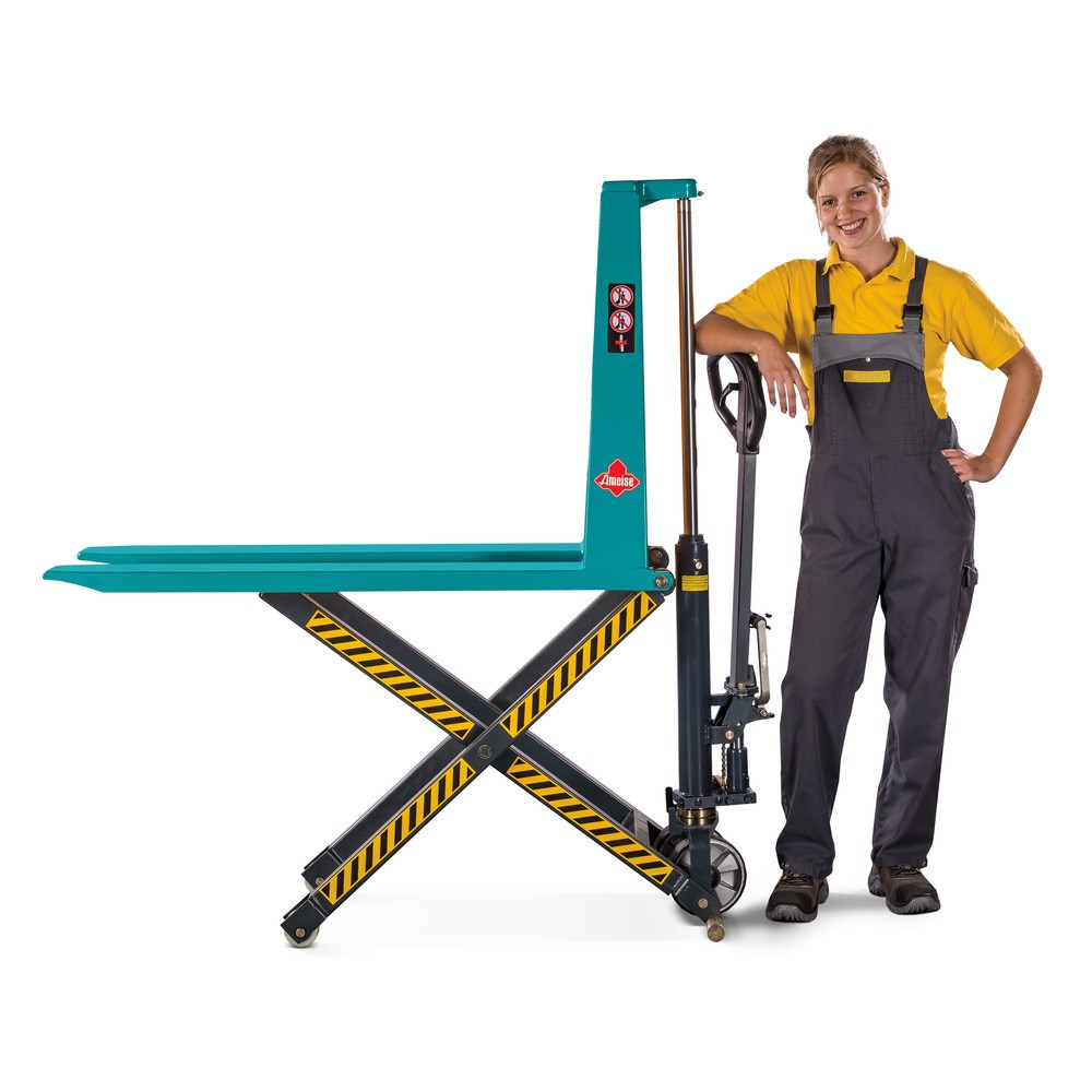 Produktbild nr 16: Saxlyftvagn Ameise® PTM 1.0 med snabblyft, lastkapacitet 1 000 kg, gaffellängd 1 150 mm, polyuretan/nylon