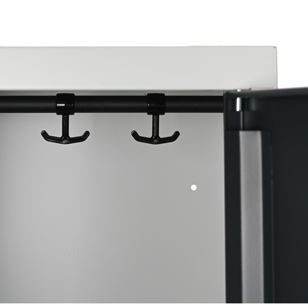 Produktbild nr 10: Steinbock® skåp, golvstående, 2 fack, vridlås, HxBxD 1 800 x 600 x 500 mm, ljusgrå/antracitgrå
