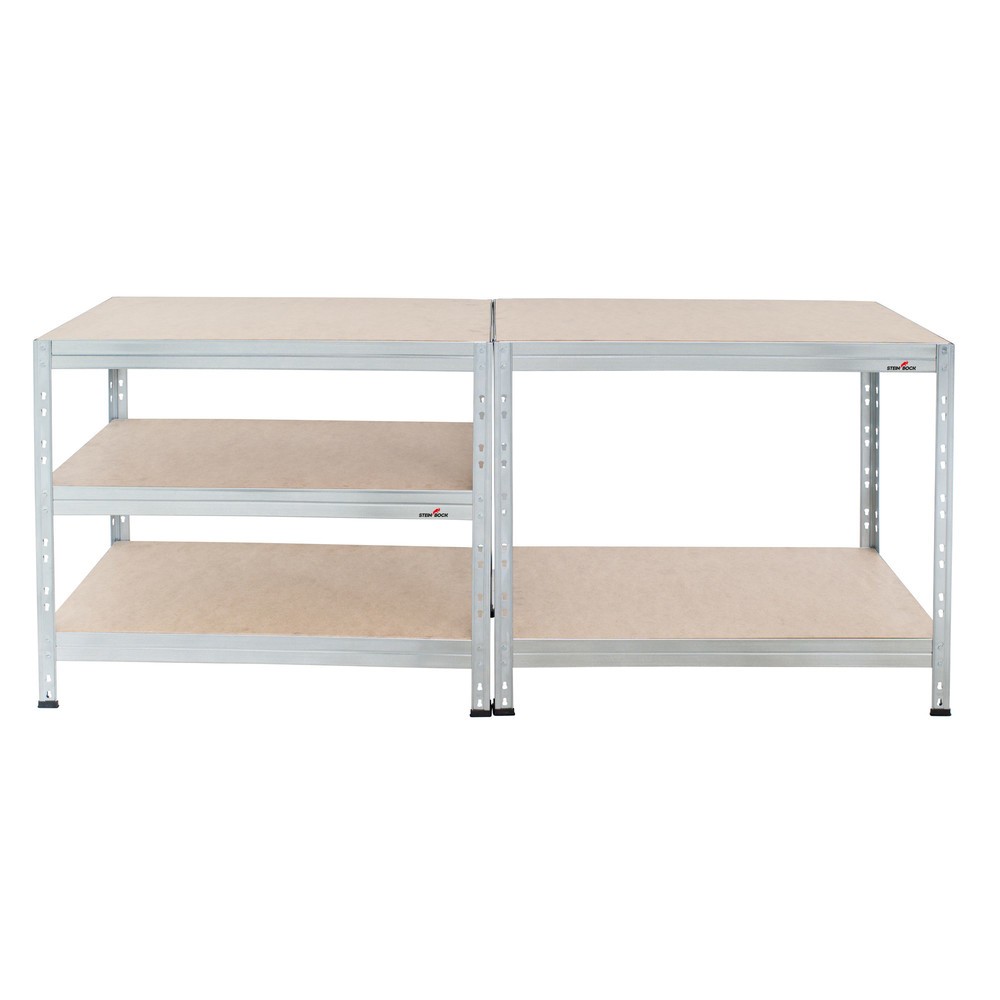 Produktbild nr 6: Steinbock® hylla för tung last Rivet 1 grundsektion, hyllplanslast 250 kg, HxBxD 1800 x 910 x 460 mm, förzinkad