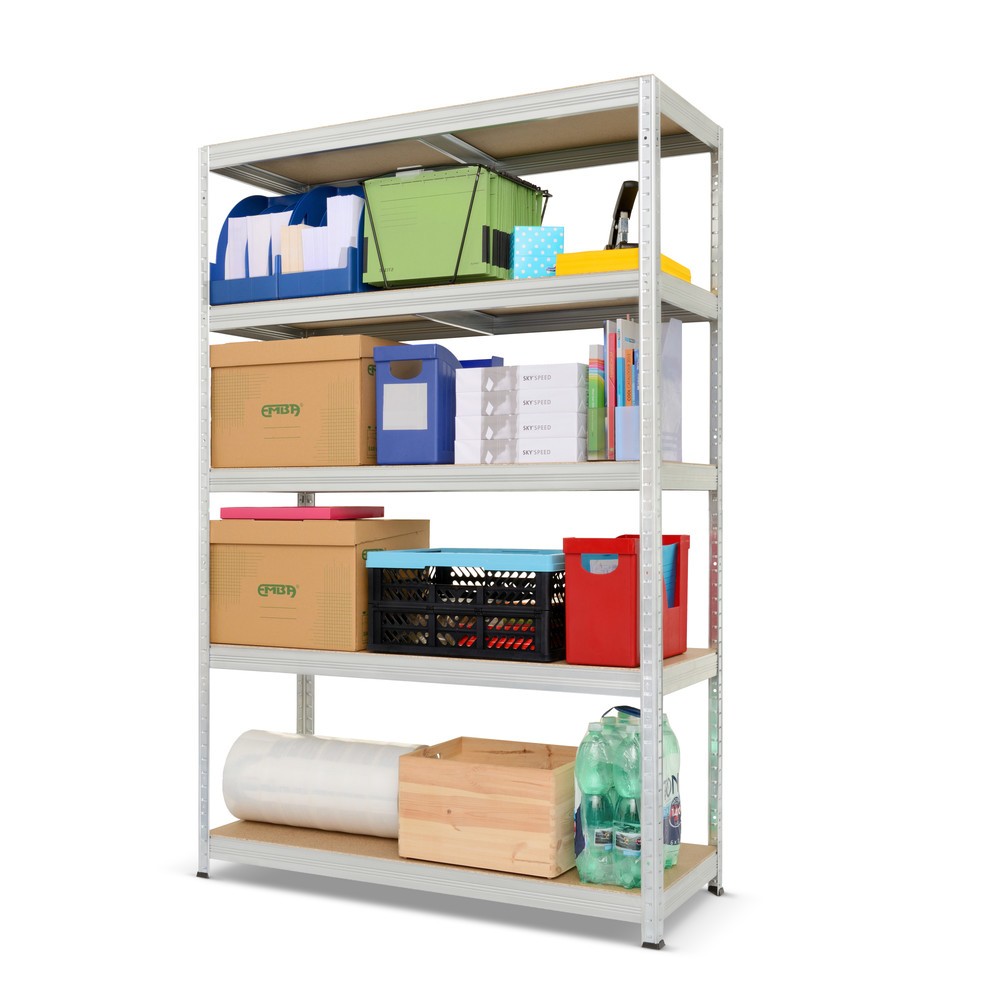 Produktbild nr 2: Steinbock® hyllställ typ M, förzinkat, hyllplanslast 150 kg, HxBxD 1 800 x 1 200 x 450 mm